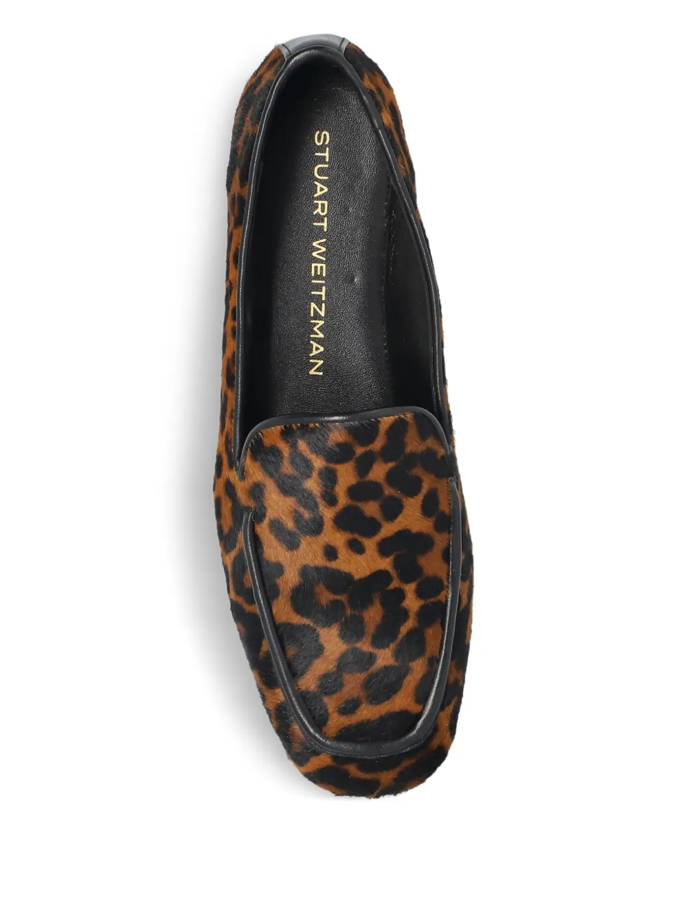 Stuart Weitzman Lee leopard-print loafers Brown
