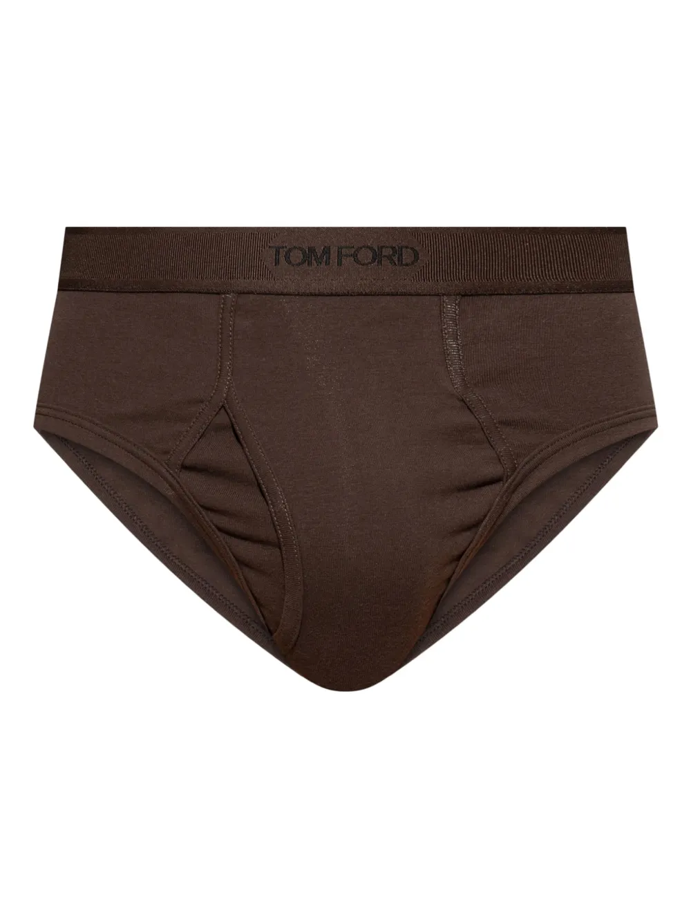 TOM FORD Slip met logoband Bruin