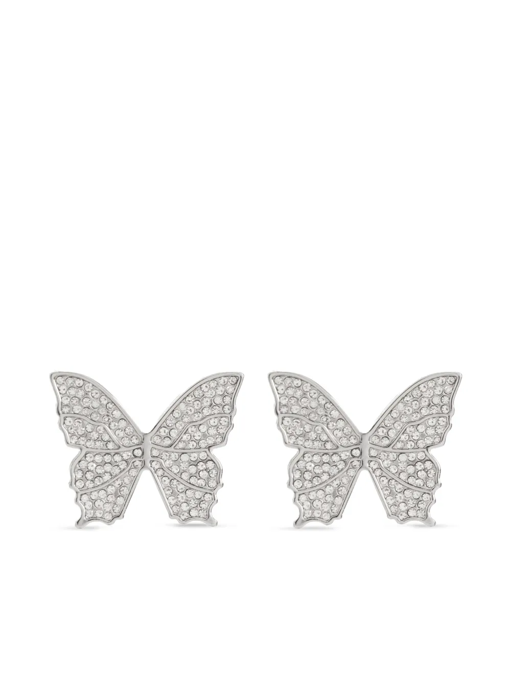 Blumarine crystal-embellished butterfly earrings | Grey | Image 1