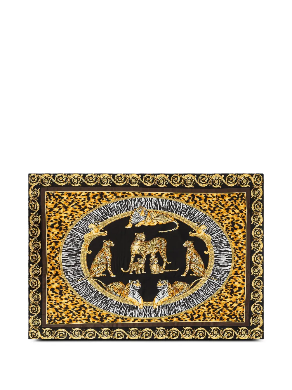 Versace  animal-print pillow case (set of two) | Black | Image 1
