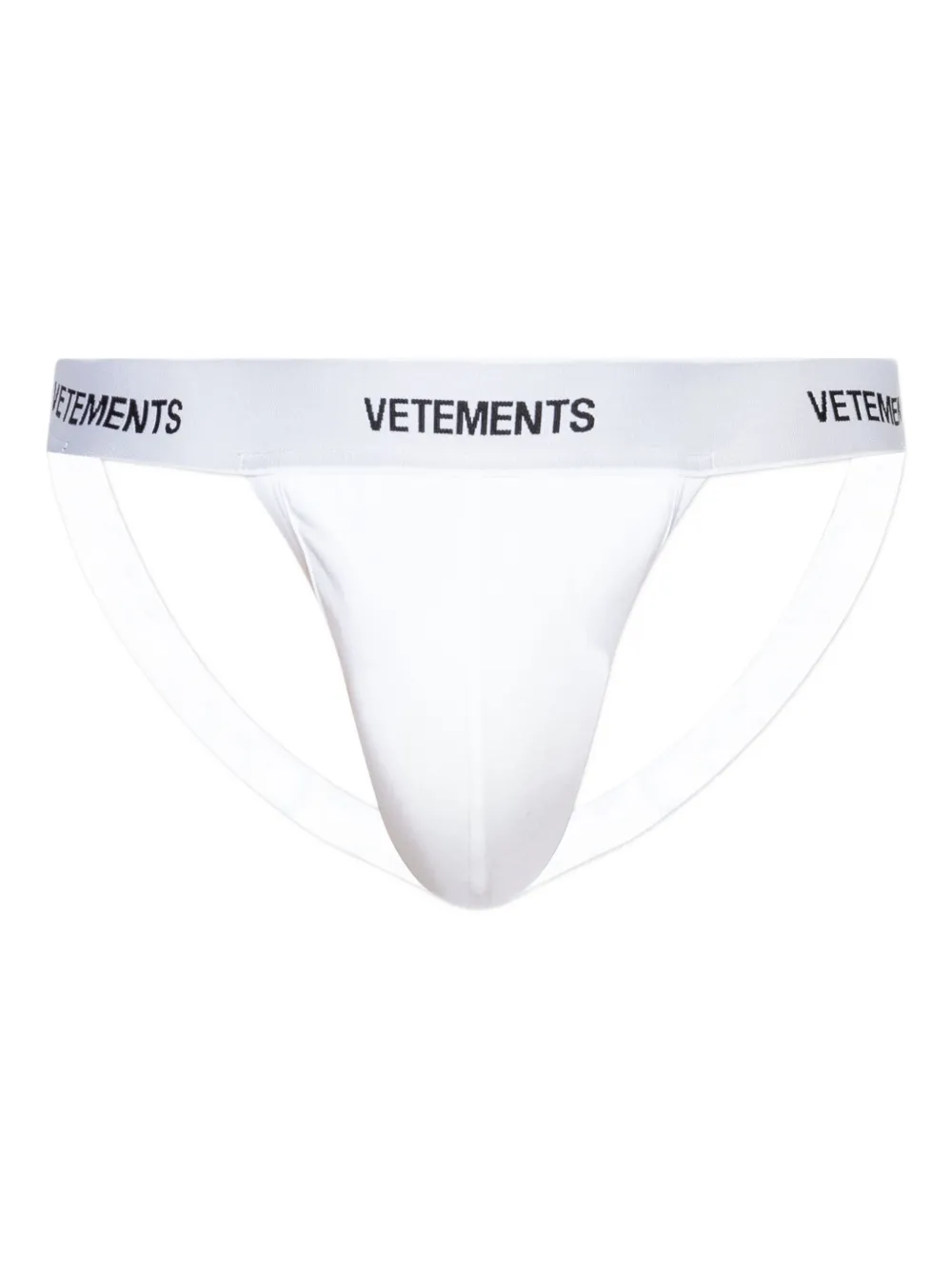 VETEMENTS logo-waistband jockstrap Wit