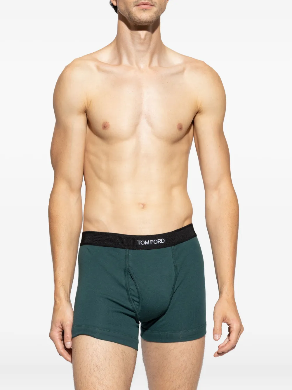 TOM FORD Boxershorts met logo tailleband Groen