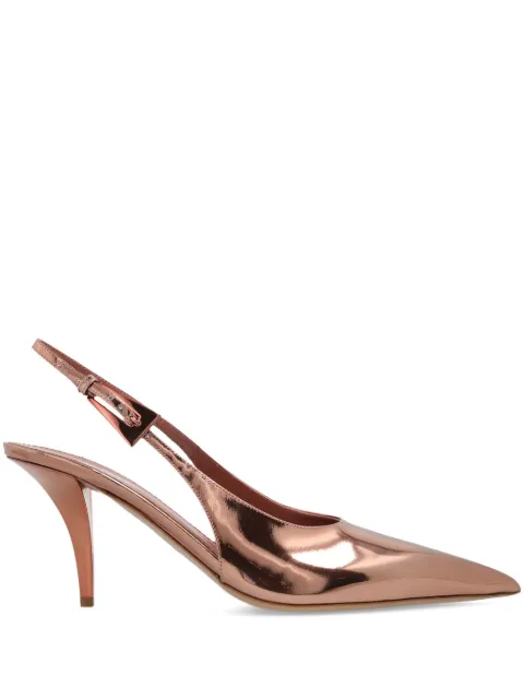 Paris Texas 75mm Jessica slingback pointed-toe pumps