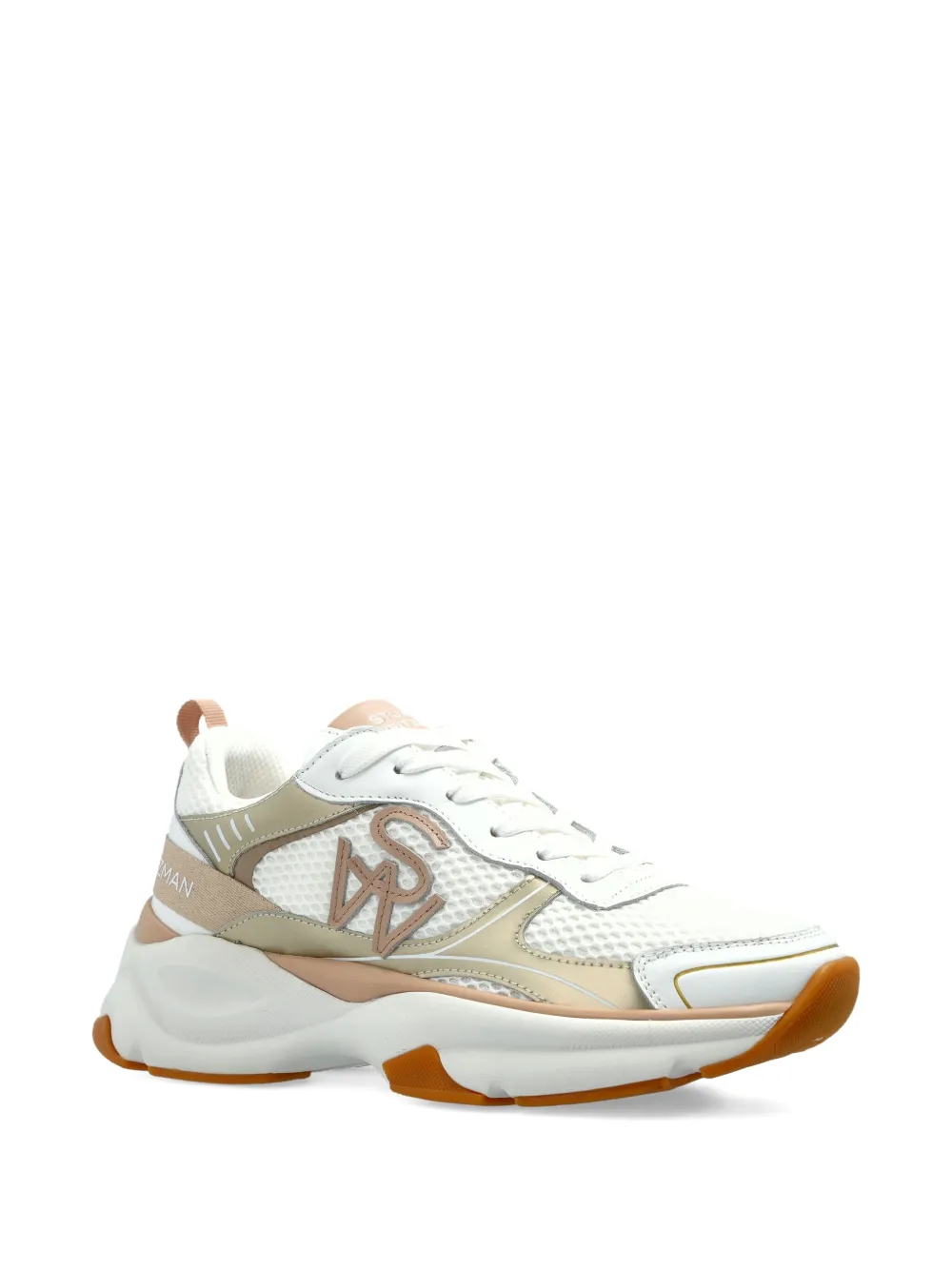 Stuart Weitzman Sneakers verfraaid met logo - WHITE BARELY BEIGE PLATINUM