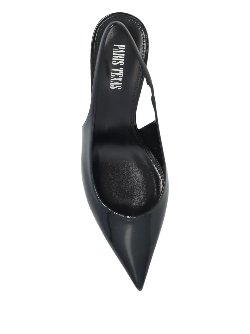 Paris Texas 70mm Lidia slingback pointed-toe pumps Zwart