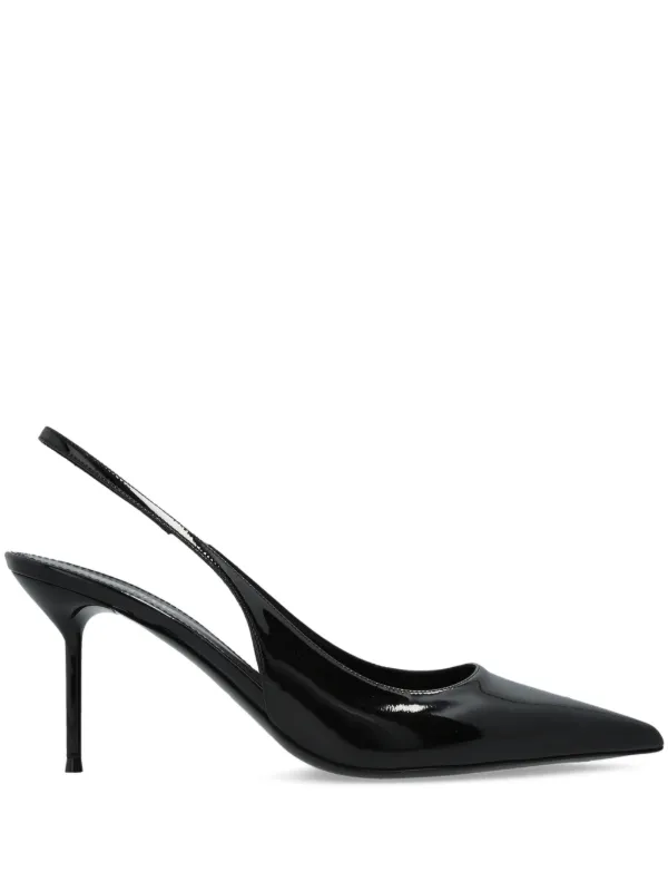 Paris Texas 70mm Lidia Slingback Pointed-toe Pumps in Black