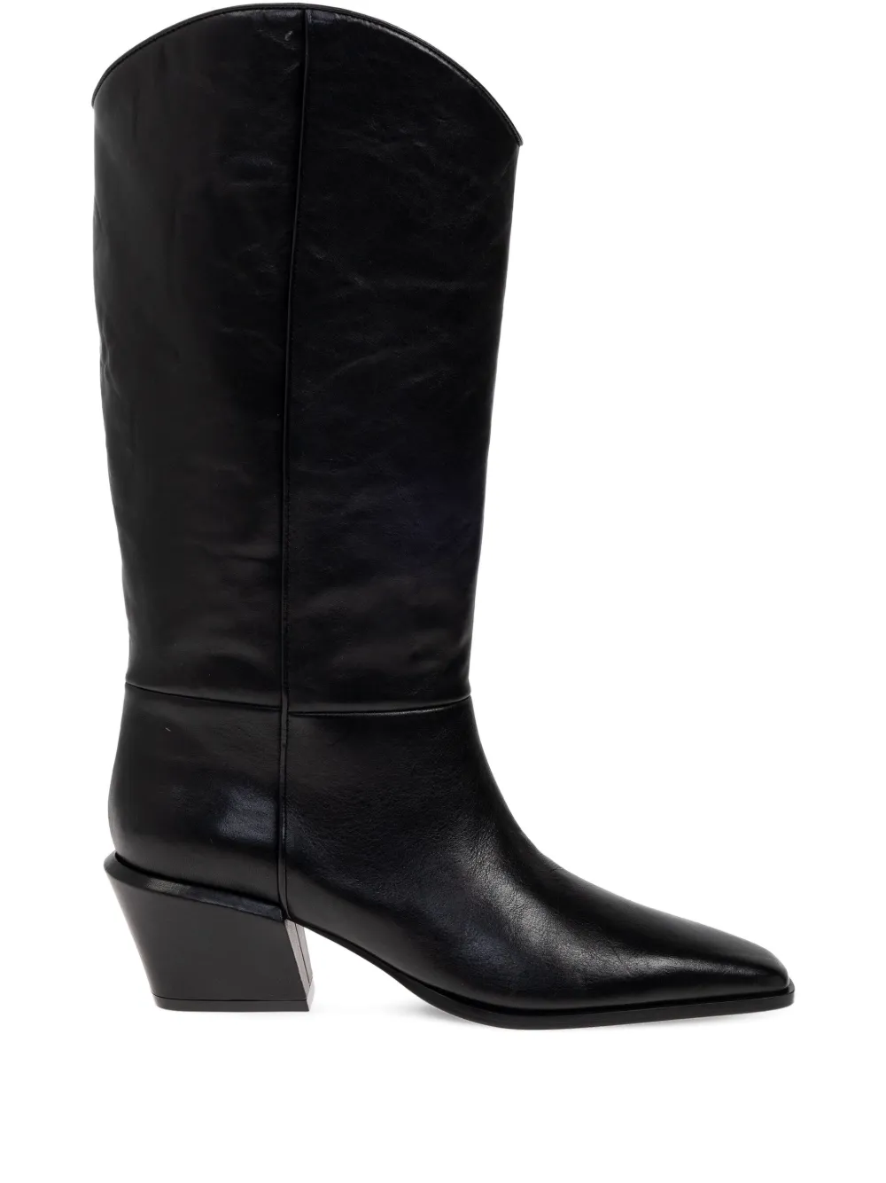 Paris Texas 50mm Bettina leather pointed-toe boots Black