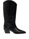 Paris Texas 50mm Bettina leather pointed-toe boots - Black