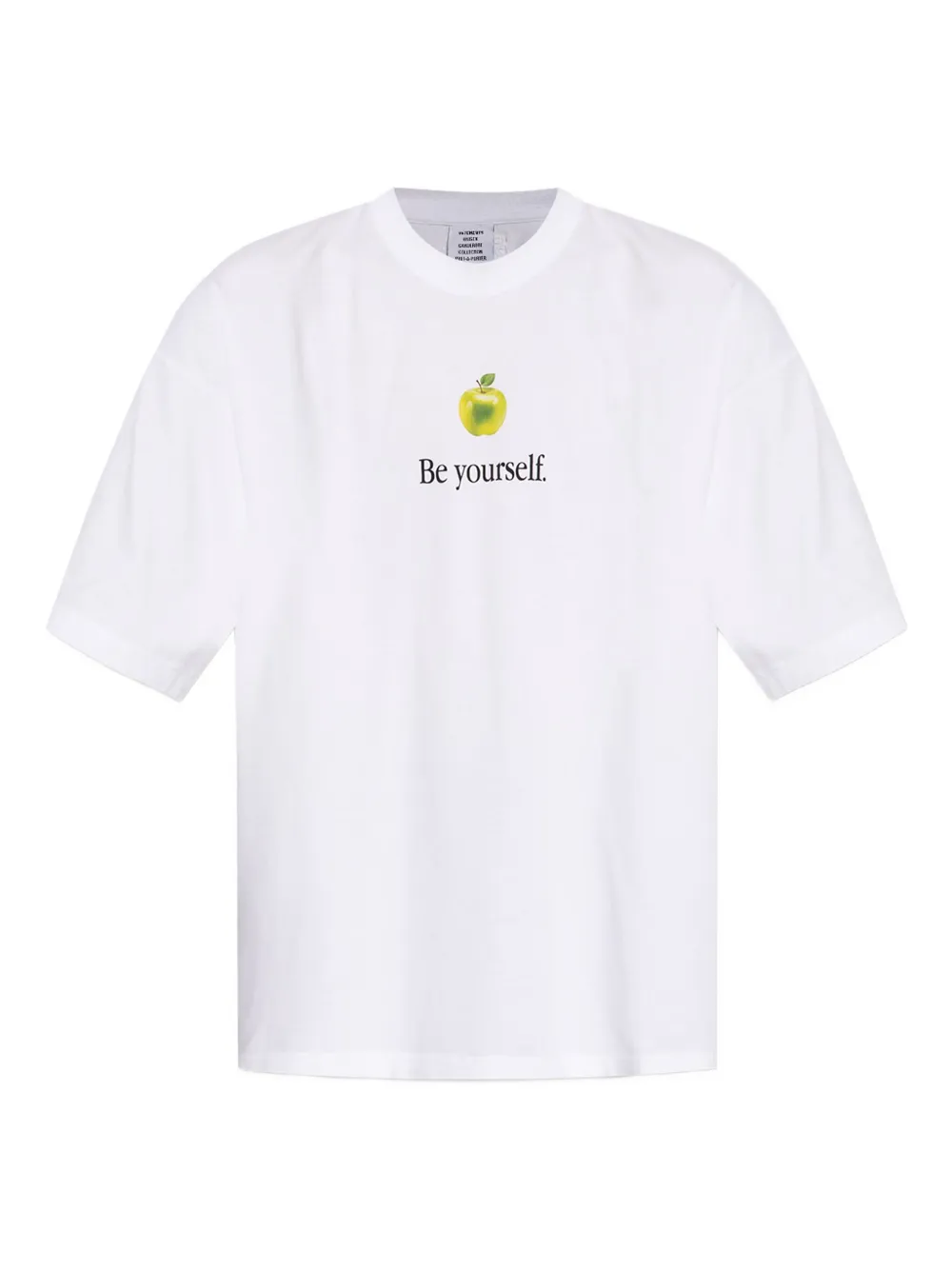 VETEMENTS apple-print T-shirt | White | Image 1