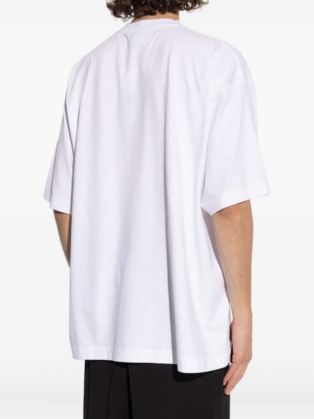 VETEMENTS T-shirt met appelprint Wit