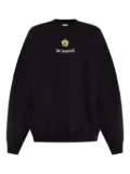 VETEMENTS apple-print sweatshirt - Black