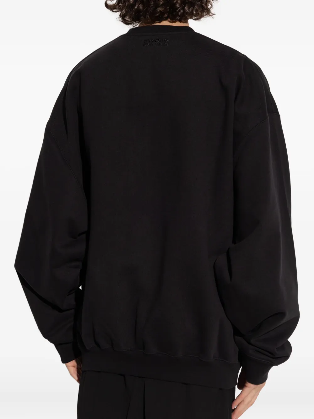VETEMENTS Sweater met appelprint Zwart