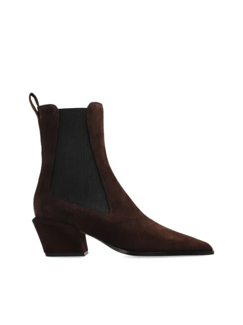 Paris Texas pointed-toe block-heel boots
