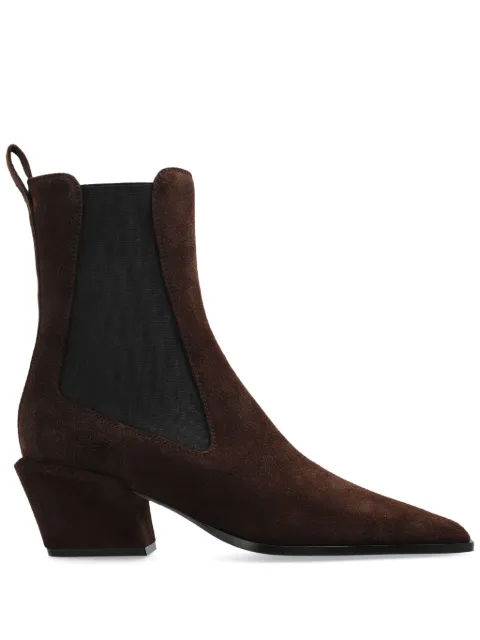 Paris Texas pointed-toe block-heel boots