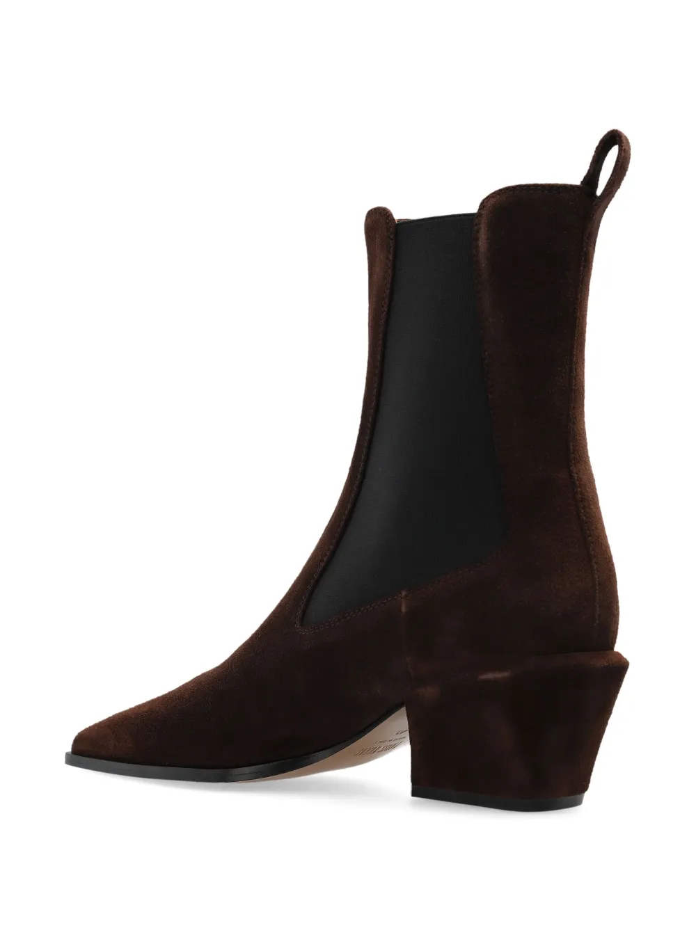 Paris Texas pointed-toe block-heel boots Brown