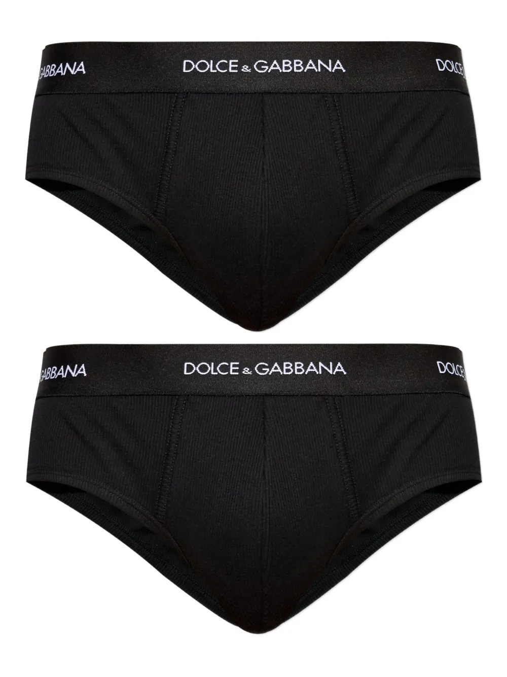 Dolce & Gabbana Slip met logoband Zwart