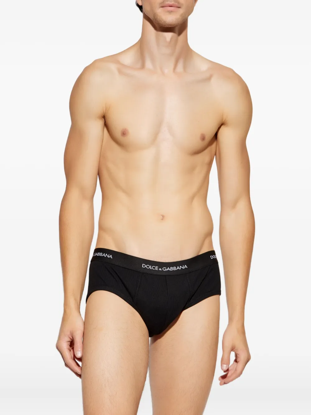 Dolce & Gabbana Underwear Briefs Bi Pack In Black