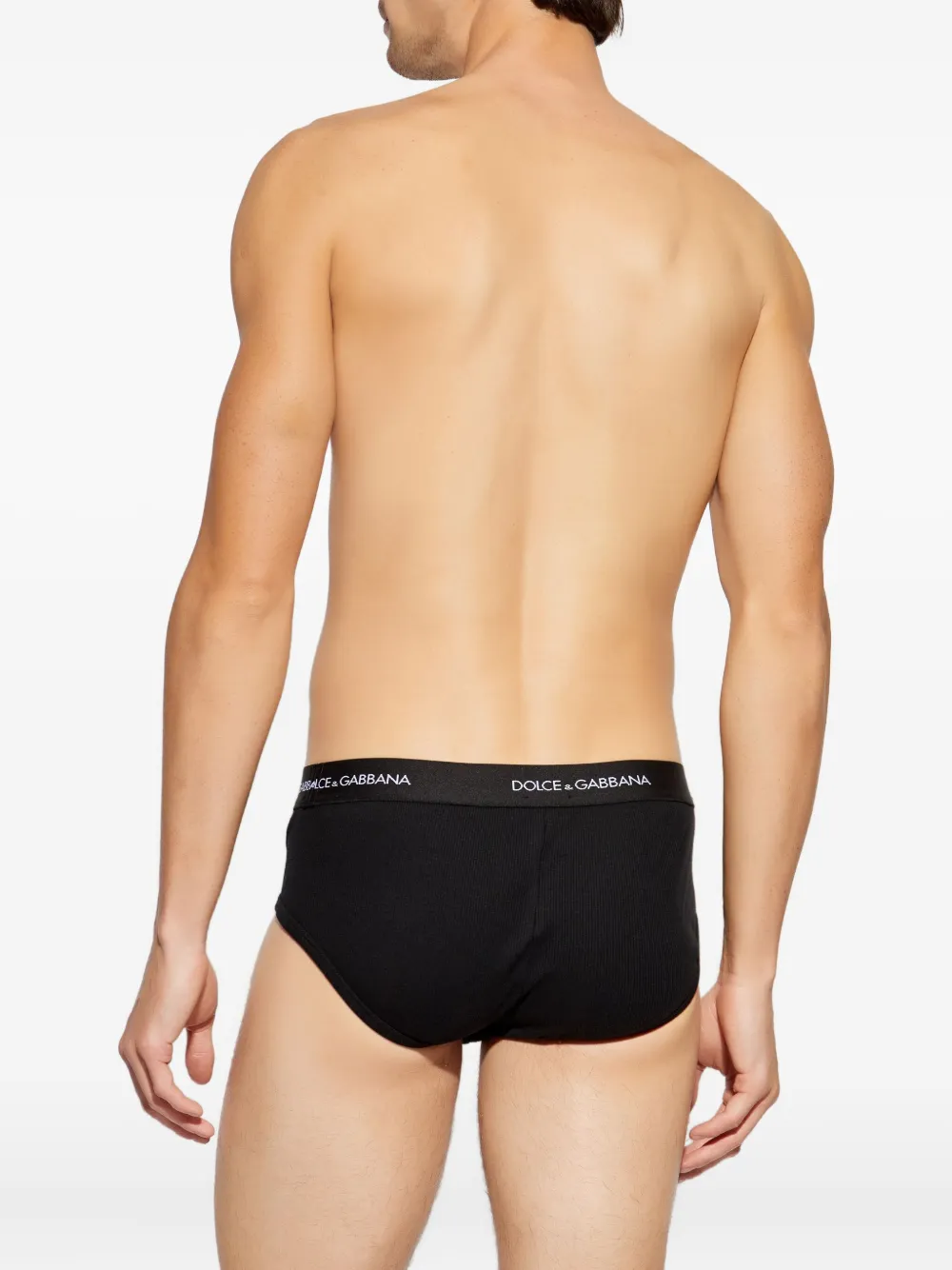 Dolce & Gabbana Underwear Briefs Bi Pack In Black