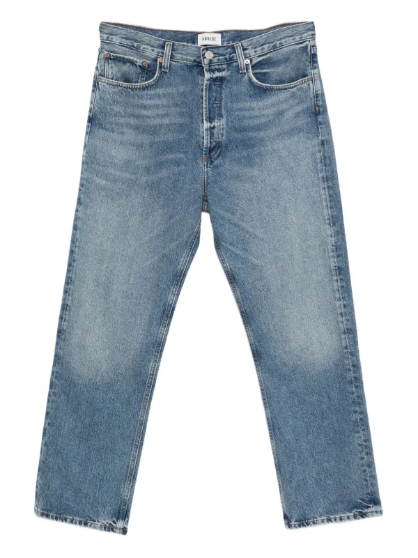 Agolde 90's Washed-effect Jeans in Blue