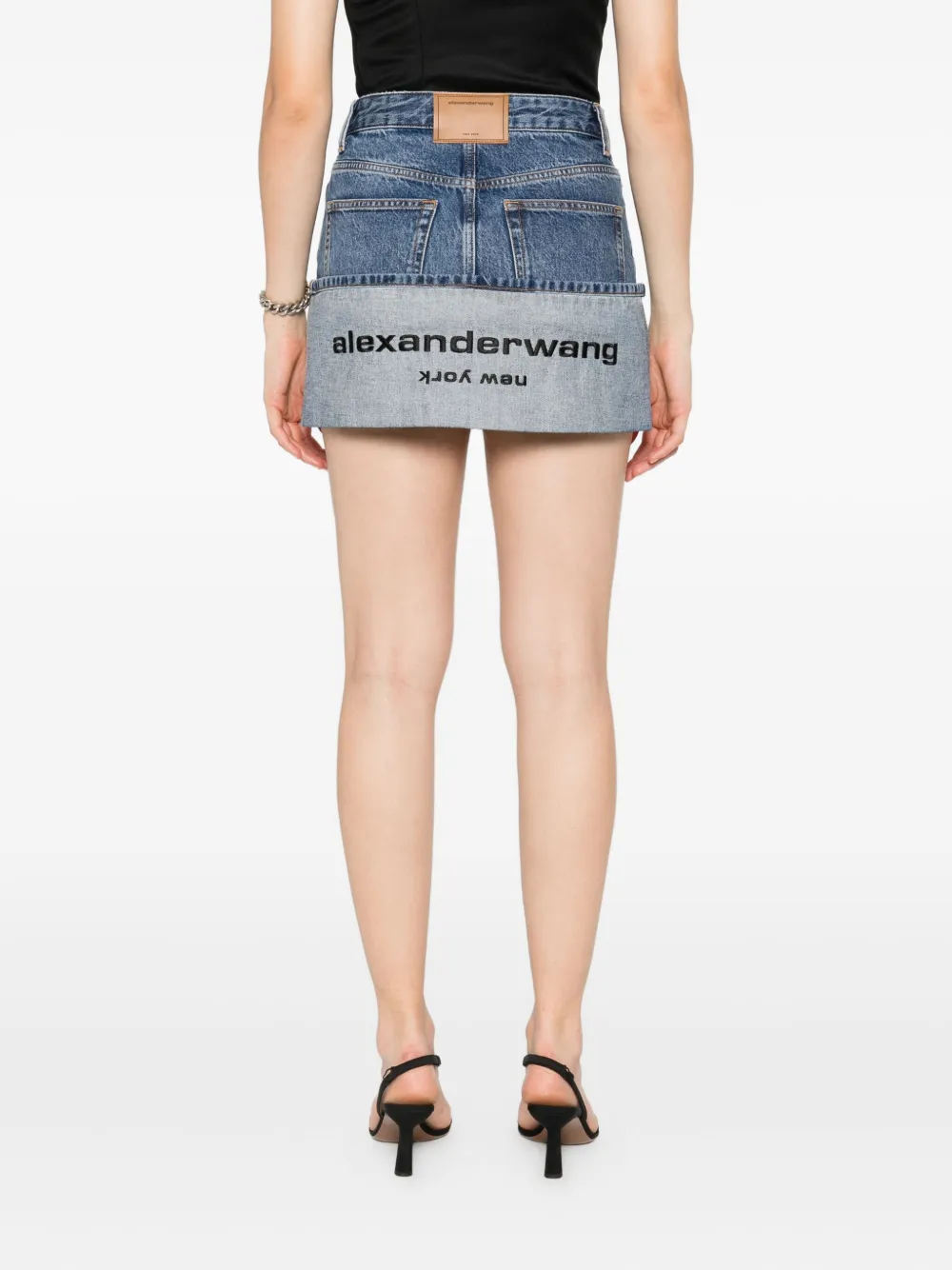 Alexander Wang Denim mini-rok Blauw