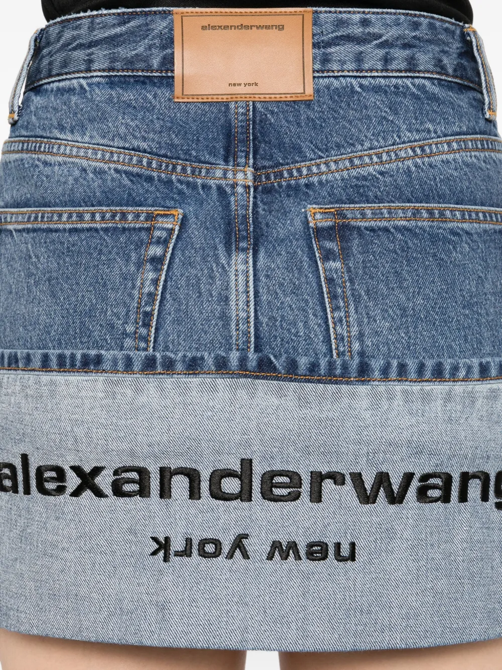 Alexander Wang Denim mini-rok Blauw