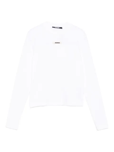 Jacquemus logo-patch long-sleeve T-shirt