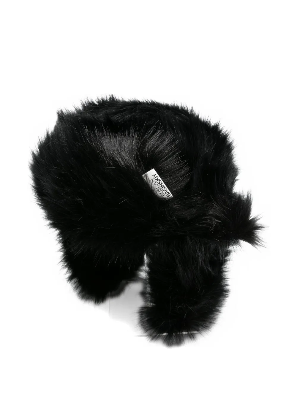 Ruslan Baginskiy faux-fur ear flaps hat - Nero