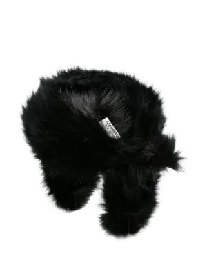 Ruslan Baginskiy crystal-embellished Baker Boy Hat | Black