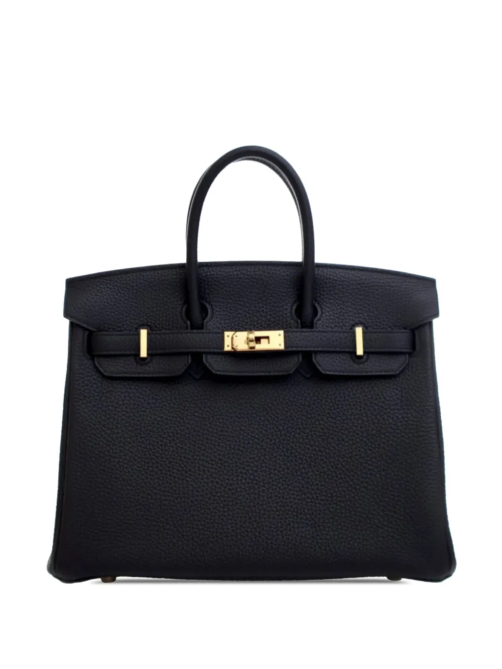 Hermès Pre-Owned 2019 Togo Birkin Retourne 25 handbag - ブラック Hermès Pre-Owned 2019 Togo Birkin Retourne 25 handbag - ブラック