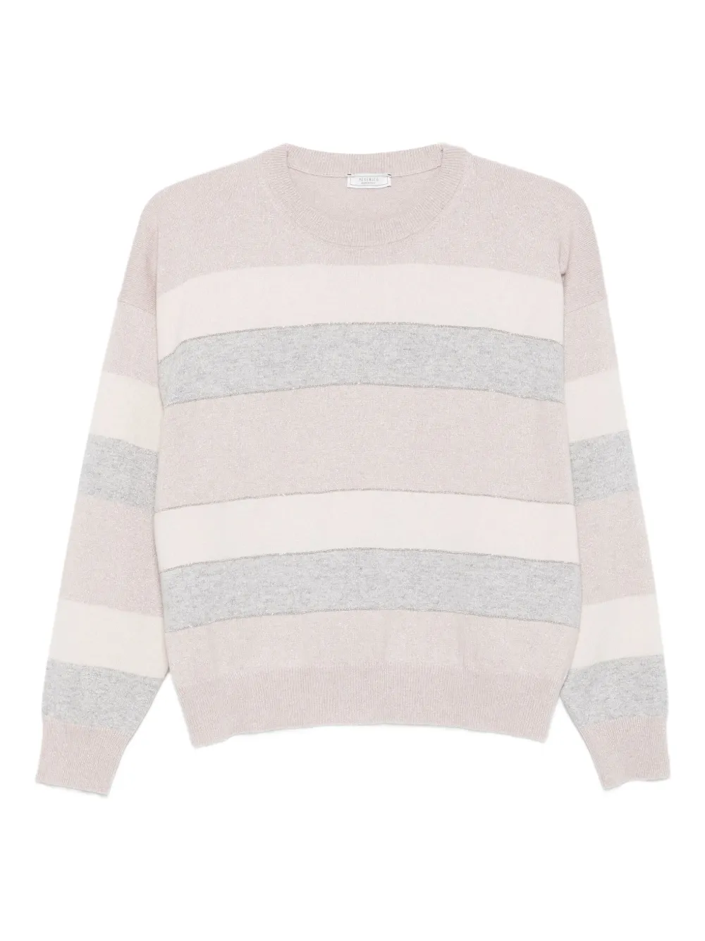 Peserico Gestreepte trui Beige