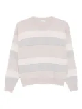 Peserico striped crew-neck sweater - Neutrals