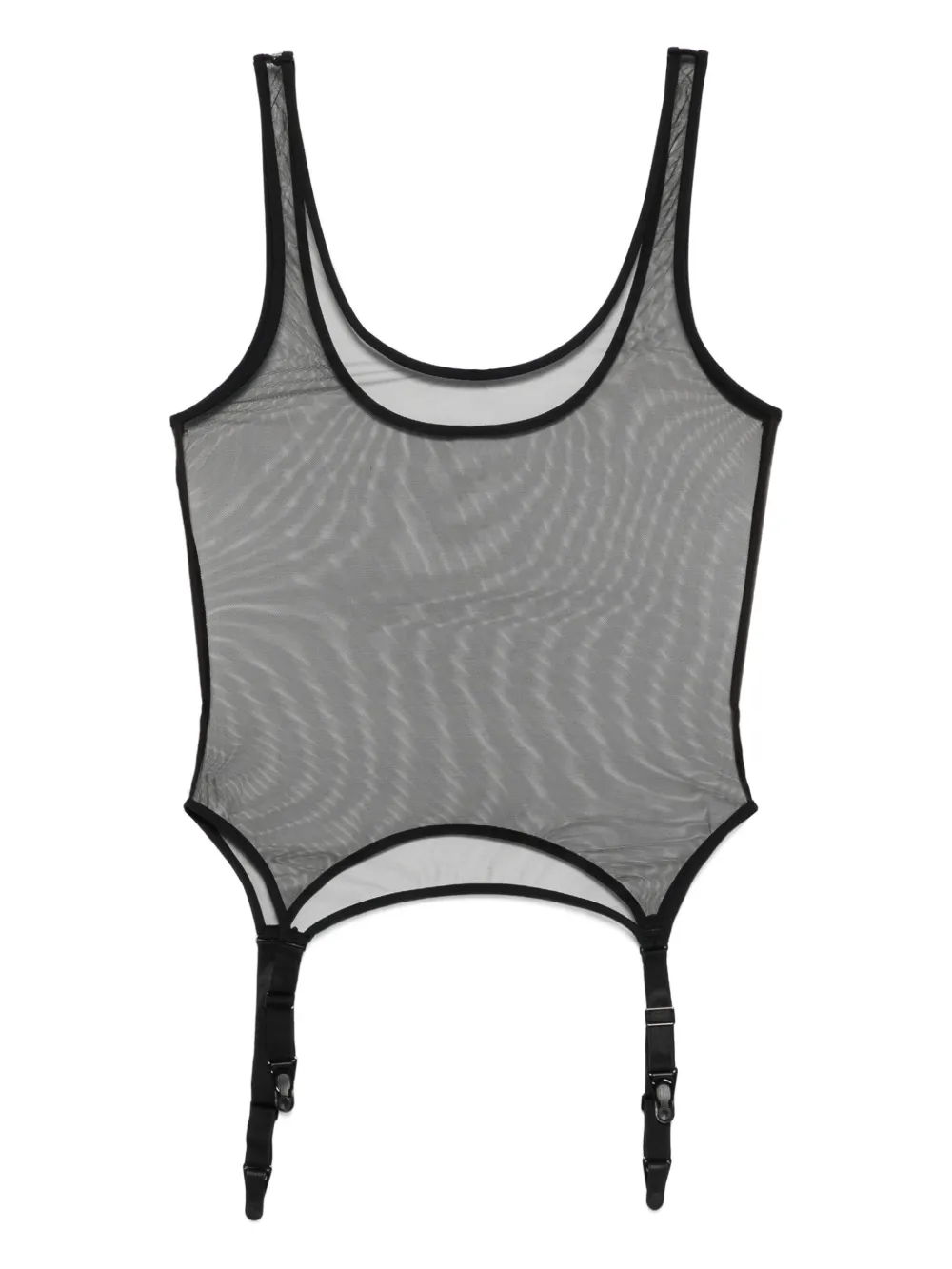 Maison Close Pure Tentation body met jarretelgordel Zwart