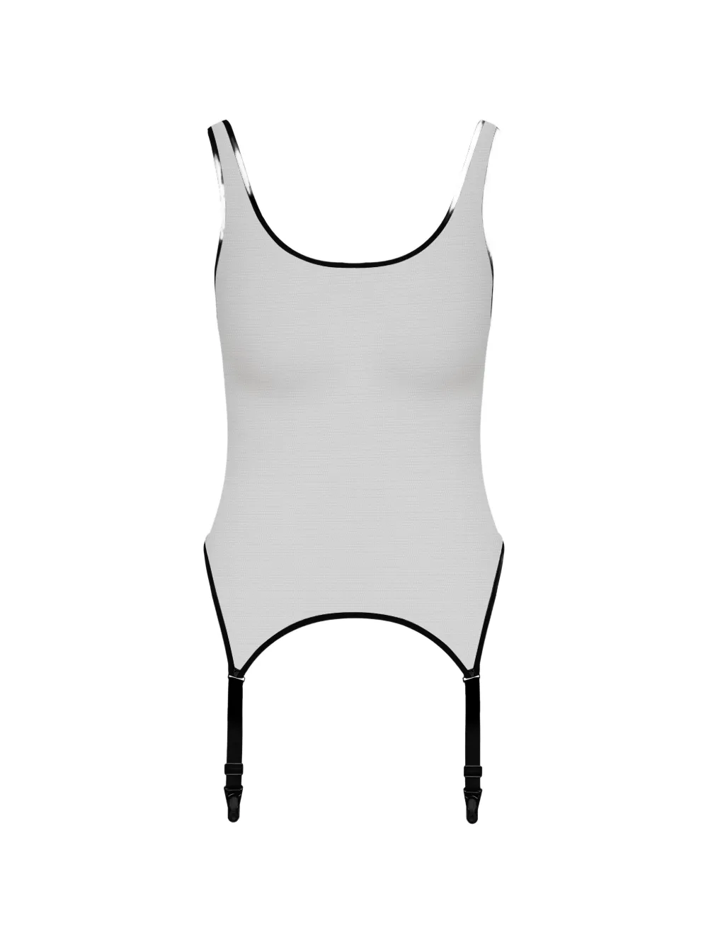 Maison Close Pure Tentation garter bodysuit - Schwarz