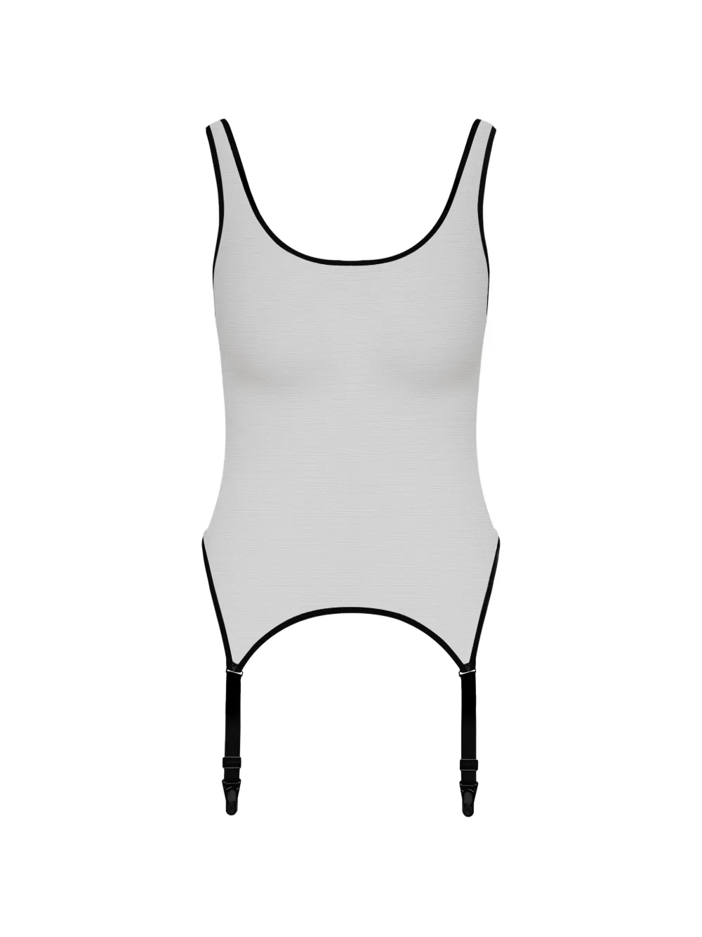 Maison Close Pure Tentation garter bodysuit - Schwarz