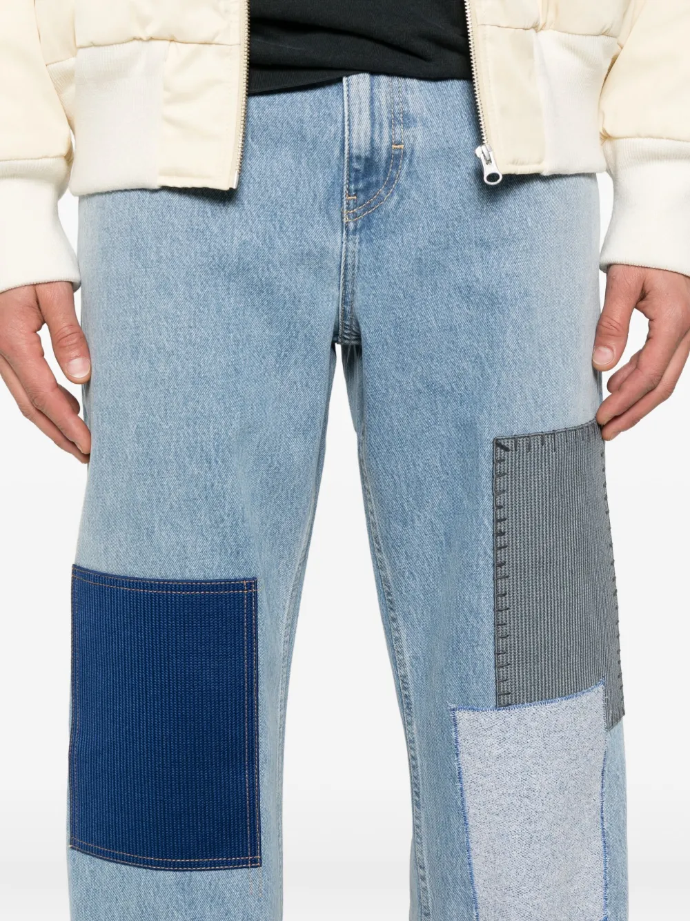 Axel Arigato Zine jeans met patchdetail Blauw