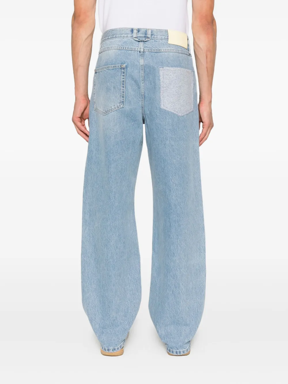 Axel Arigato Zine jeans met patchdetail Blauw