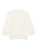Peserico V-neck open-knit sweater - White