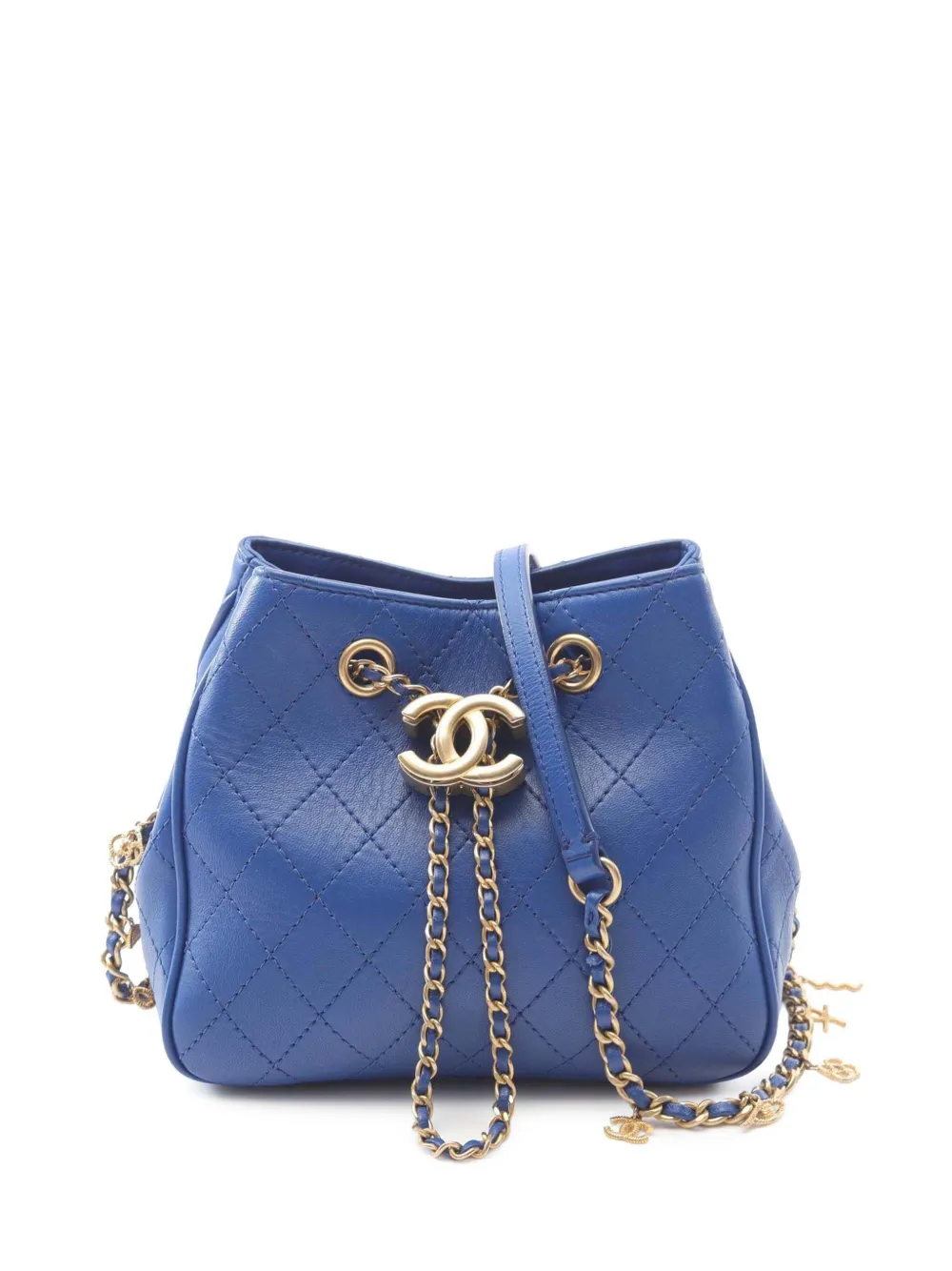 CHANEL Pre-Owned 2019 Small Stitched Calfskin Egyptian Amulet CHANEL Pre-Owned 2019 Small Stitched Calfskin Egyptian Amulet
