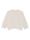 Peserico zigzag-knit sweater - Neutrals
