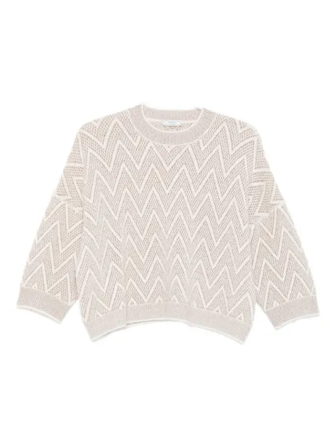 Peserico zigzag-knit sweater