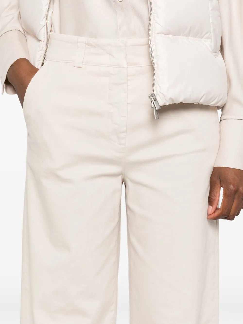Peserico Katoenen broek Beige
