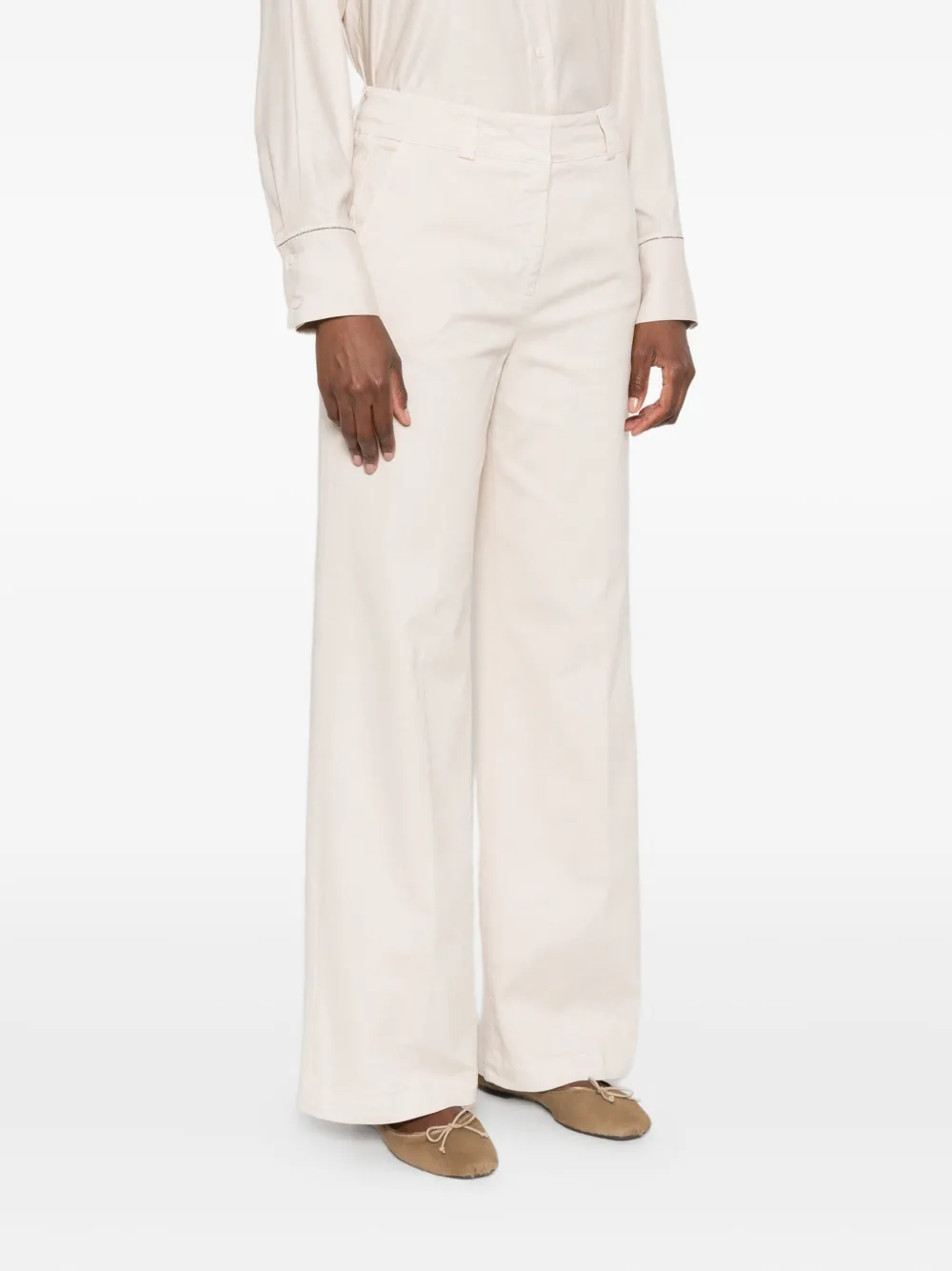 Peserico Katoenen broek Beige