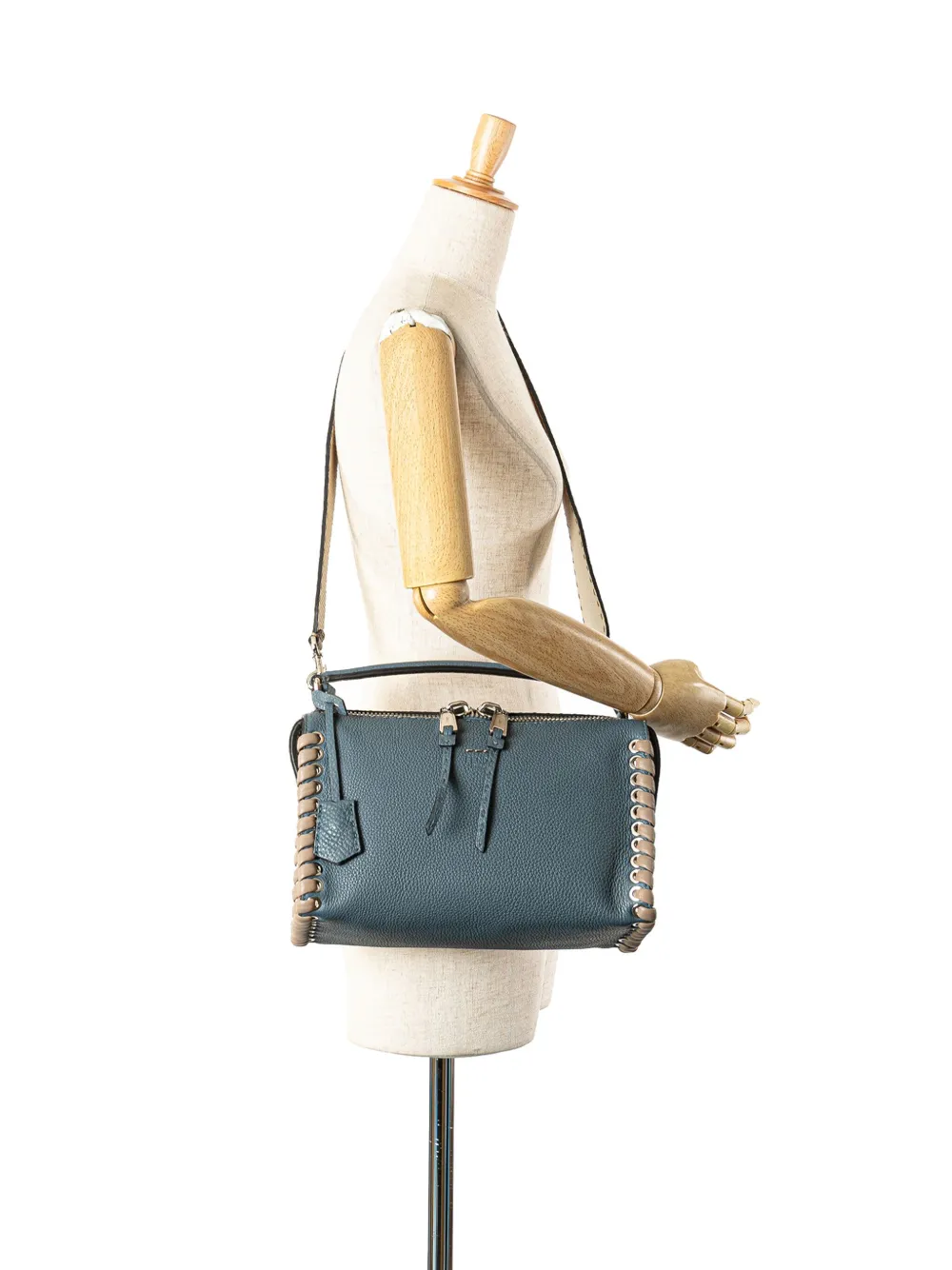 Fendi Pre-Owned 2010-2025 Leather Selleria Lei Whipstitch satchel | Pre-Owned | Image 2