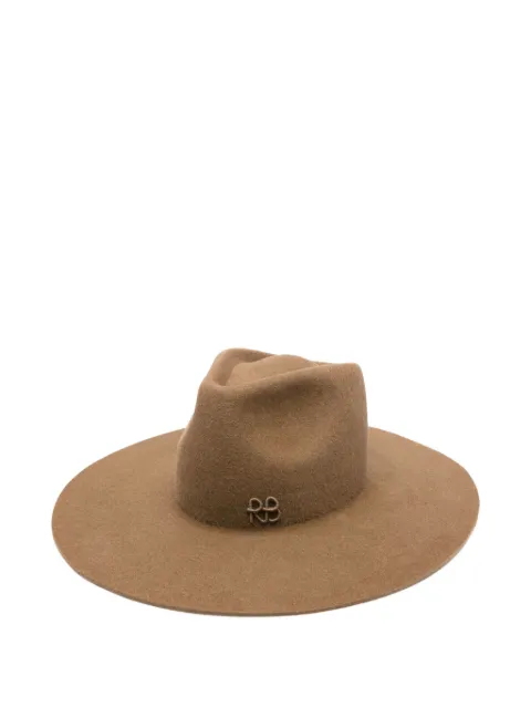 Ruslan Baginskiy felt wide-brim fedora hat