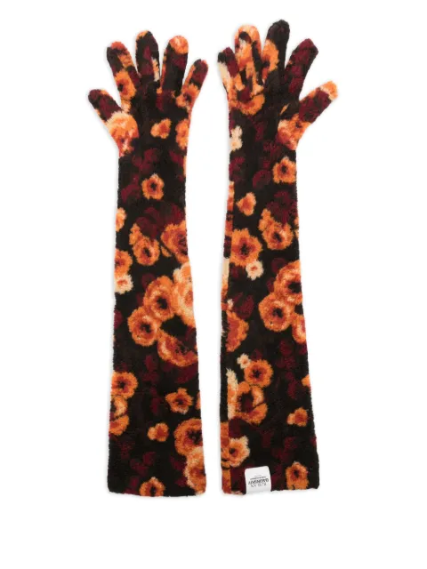 Ruslan Baginskiy floral-print long gloves