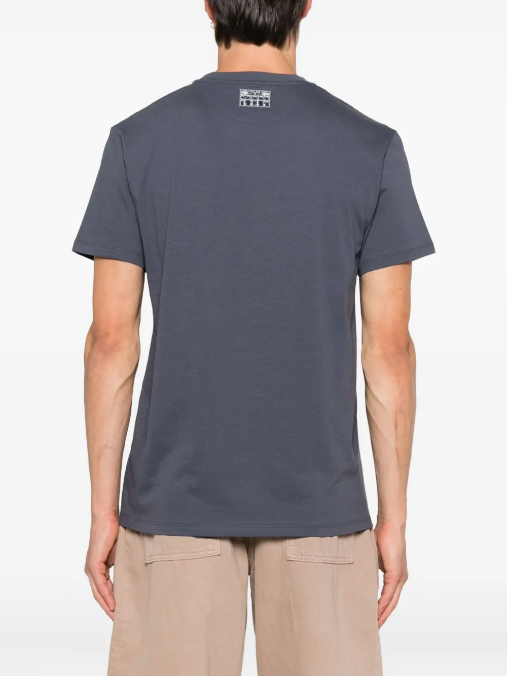 FENDI T-shirt met logodetail Blauw