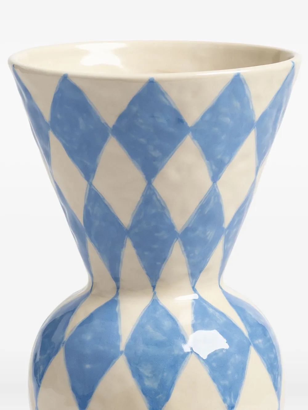 &k Amsterdam Rhombic vaas (29,5 cm x 16 cm) - Beige