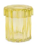 &k Amsterdam Astral fluted lidded jar (15cm x 13.5cm) - Yellow