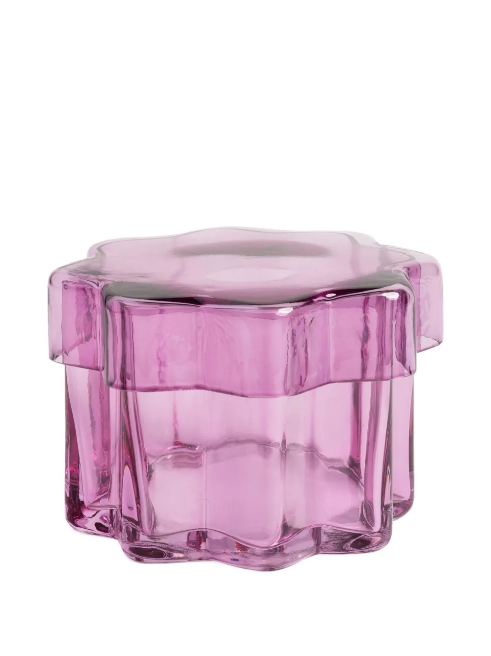 &k Amsterdam Astral flower-shaped jar (16cm) | Pink | Image 1