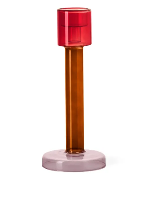 &k Amsterdam Bole glass cylindrical candle holder (28.9cm x 12cm)